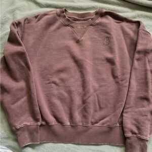 Women's Crewneck Pullover Sweatshirt - brown